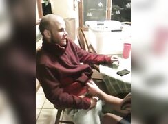 Straight friend cums in mouth