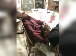 Straight friend cums in mouth