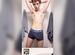 Cumming In The Bathroom Cam Strip OF Porn