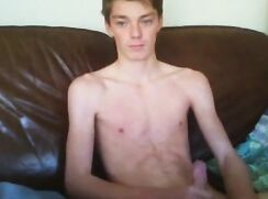 akward shy but smiling cute guy cam