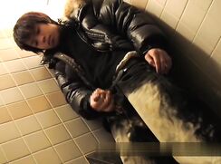 japanese boy cumshot in toilet