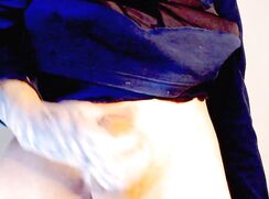 Beautiful Latino Teen jerking off - Mega Cumshot