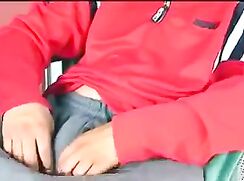 TEASING SEXY TEEN SHOWS OFF FOR A VOYEUR