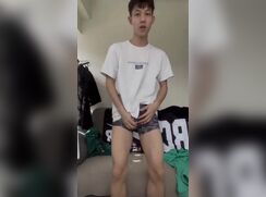 Asian Twink Shows Hist Piss And Cum  OF3136