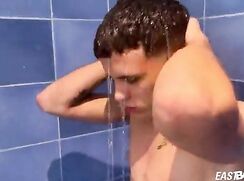 street boy Calvin jerks and gets handjob