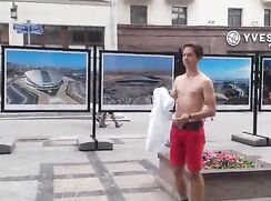 Naked walk in France