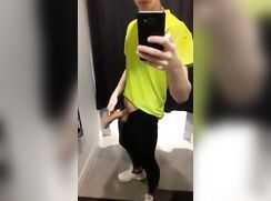he likes a risky mirrow cum