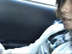 Strange Going On Car Back Seat  Cum ASED