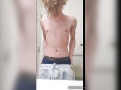 cute blonde instant strip