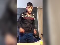 Straight Cute Muscle Flex Naked