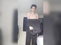 Big dick twink shows off