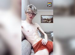 Cute Twinkie Shoot His Load On Cam  OF117