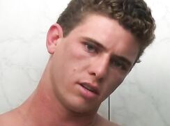 Handsome young Guy Jacking Off In Toilet Gay Porn Videos