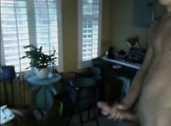 monster cock  blonde wank night cam