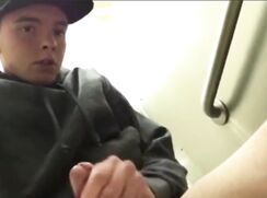 HUNG COUNTRY BOY JERKING IN TIGHTY WHITIES IN RESTROOM