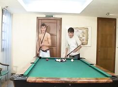 Russian Twinks Pool Table Butt Fuck