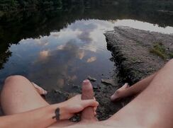 [ABX][5][019] - Teen boy cum outdoor in beautiful place