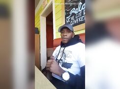 Wanking at the restaurant