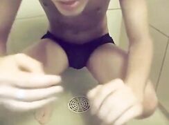 Boy Sexy Shower Wank Fun