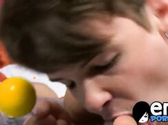 Timo Garrett cums on twinks feet after hardcore pounding twink gay porn