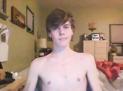 cute guy big cock home wanking cam