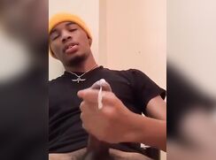 Black Twink Solo BBC Cum Cam Porn