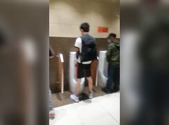 caught male is pissing in the toilet cam boys porn