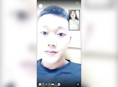 Asian  cut straight boy cum