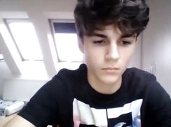 Cute Dark Haired College Bro Cums Loads