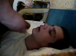 Cum on Drunk Sleeping Friends Mouth DM123