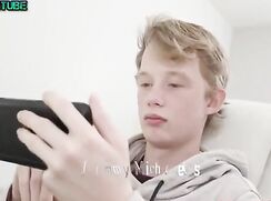 Sabian: cute Jimmy gets horny watching porn