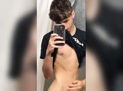 ultra cute gray eyes fit body great cock wank