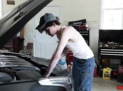 Mechanic boy gets fucked