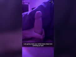 Snapchat Verbal straight teen cums