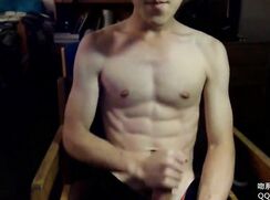 Asian Boy Showing Off