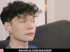 jobless dad gets blowjob from son