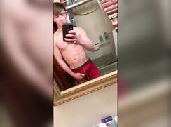 Incredibly handsome Bradley jerks off