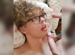 Cute Blond Boy Takes Cum Facial