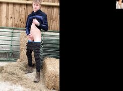AA Vid - Gay porn hot cute boy quick jerk off in a barn amateur tube