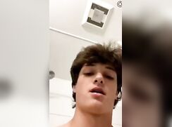 cute big cock after shower daily wank