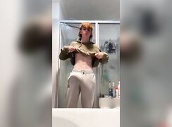 cute ginger big uncut dick reveals