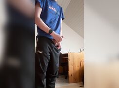 Boy Ejaculation on floor