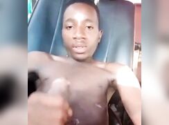 [ABX][A][264] Amateur black boy wanking and hot cumshot