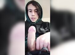 Blue hoodie boy wank solo in bed gay porn tube