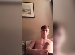 cute fit blonde  underwear reveals wank