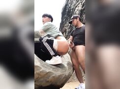 [HBW] Flip Flop On The Nudebeach Gay Porn Bare Outside