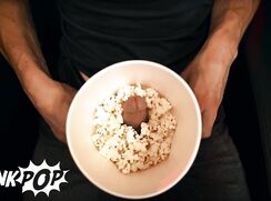 Twinks - Straight Twinks  Stroke Each Other's Cock At The Cinema