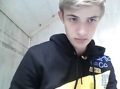 Shaved Univeristy Twink Jacking Off