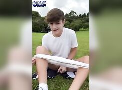 Really cute twink enjoys showing his hot body.