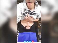 blonde str8 chating to girl skipe cum wank